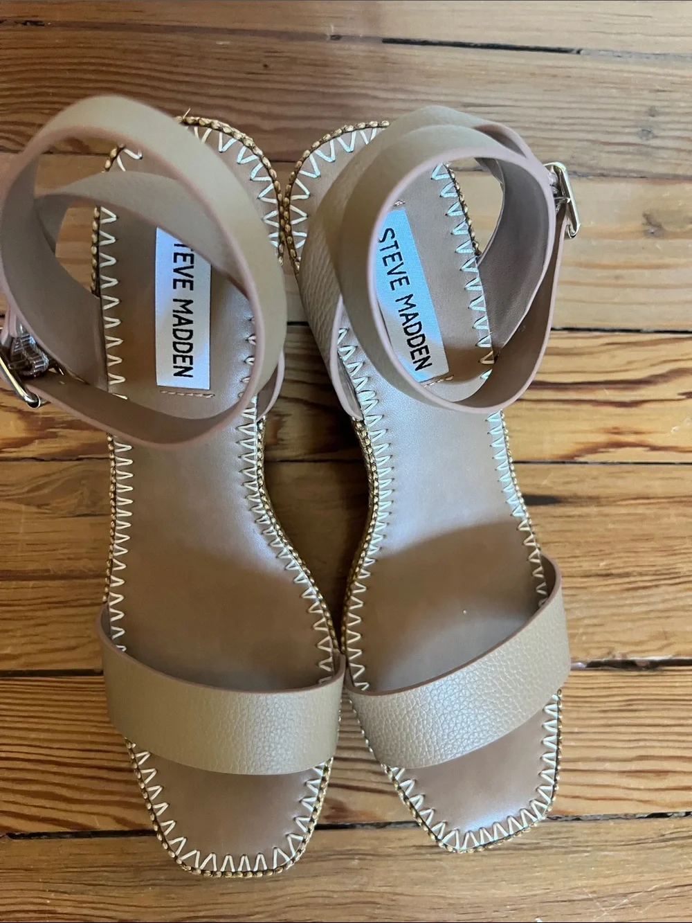 Steve Madden Cassie Raffia Espadrille Wedge Sandals - NWOT